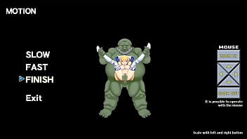 Blonde chick gets fucked by ogres