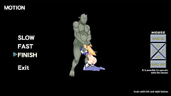 Blonde chick gets fucked by ogres