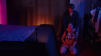 Lustful husband piss his wench's and ass fuck her and she gets cumshot