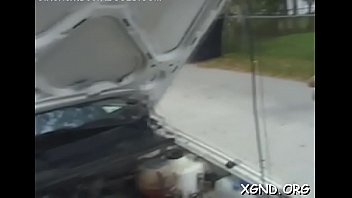 Ramming lewd girl's fur pie