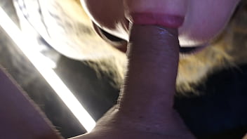 Blonde milf in black stockings and high heels getting fucked