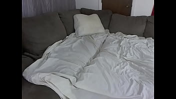 Behind the scenes webcam show recorded from above on our home security cam