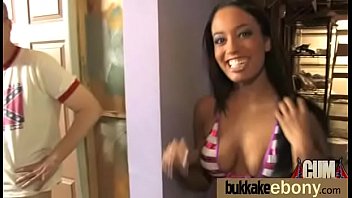Busty Black Babe Bubble Bath Group Cocksuck 1 thumbnail
