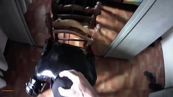 Preview milf tied to a chair mouth fucked with ring gag and throatpie pov