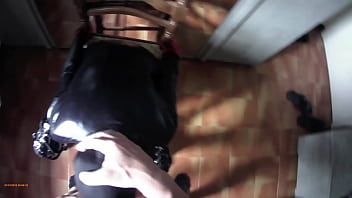 Preview milf tied to a chair mouth fucked with ring gag and throatpie pov