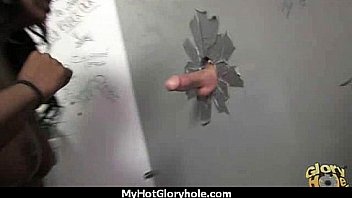 White milf sucking and licking a black cock 14