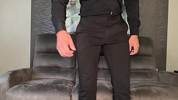 Birthday gift slut in red bow gets hard fucked on the bed