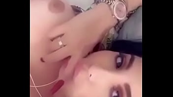 Touching and she enjoy it