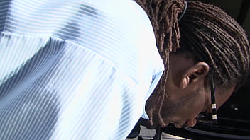 Big blonde with long hair loves black cock