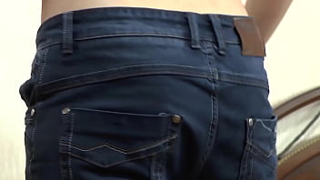 Stripping off my jeans after a sweaty walk