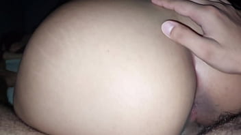 Creampie en posición de vaquera inversa parece que lo apreté demasiado con mi coño