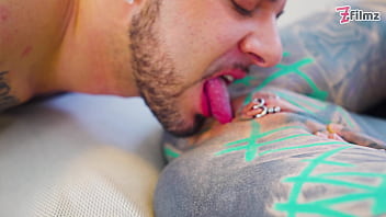 Tattooed pornstar gets filled with huge italian cock and gets covered head to toe in cum atm gapes big cumshot deepthroat