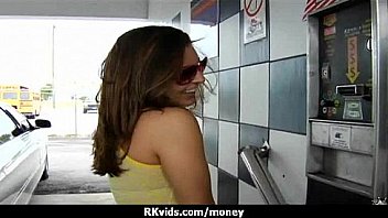 Desperate teen naked in public and fucks to pay rent 9