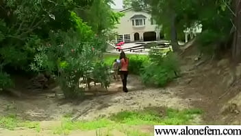 Cute amateur teen girl get toys in holes clip 19