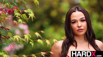 Filthy titty job & blowjob reward rissa may's face & ass fucked