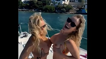 Do you think anyone on the beach or in the hotels saw me and caunicorngirl1 flashing our beautiful tits