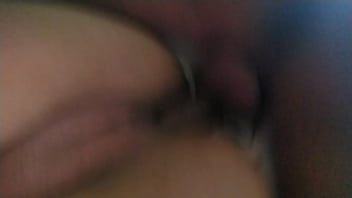 Cheating wife sucking big black cock before getting creampied in doggy by black stranger