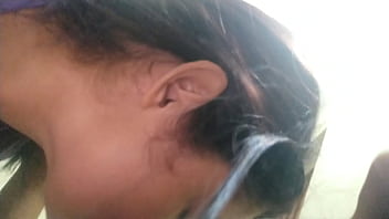 Cheating wife sucking big black cock before getting creampied in doggy by black stranger