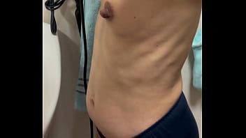 After taking a bath before sex i brushed my teeth my nipples were soft at this time so i licked them later to make them erect beautiful wife beautiful breasts japanese