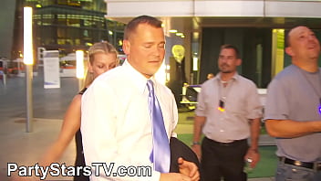 Sexy girlfriend dancing in las vegas then whipping strangers