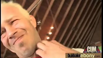 Hot ebony chick love gangbang interracial 23