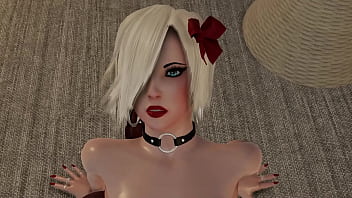 Blonde bombshell takes on two black dicks Blonde bombshell takes on two black dicks