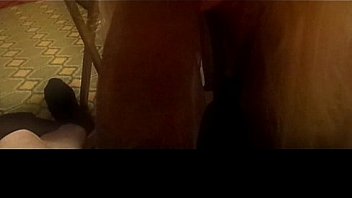 Pretty white mildred enjoys sucking larry's big black cock