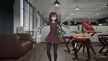 Gothic girl hentai mmd 3d undress dance soft red hair clip Gothic girl hentai mmd 3d undress dance soft red hair clip