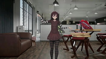 Gothic girl hentai mmd 3d undress dance soft red hair clip Gothic girl hentai mmd 3d undress dance soft red hair clip