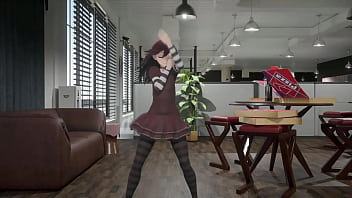 Gothic girl hentai mmd 3d undress dance soft red hair clip Gothic girl hentai mmd 3d undress dance soft red hair clip