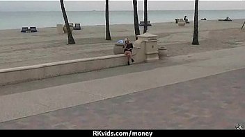 Sexy natural chick trades cash for some rough sex 11