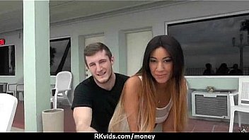 Sexy natural chick trades cash for some rough sex 11
