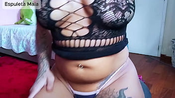 Peeking under the table and seeing the hottie in tiny panties