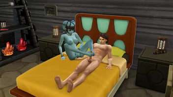 Ana kin argues with padme so he calls alien slut over to fuck star wars parody