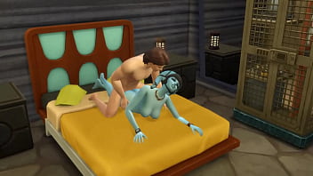 Ana kin argues with padme so he calls alien slut over to fuck star wars parody