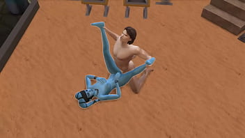 Ana kin argues with padme so he calls alien slut over to fuck star wars parody