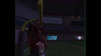 Lucky cheerleader and footballer