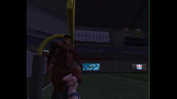 Lucky cheerleader and footballer