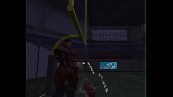 Lucky cheerleader and footballer