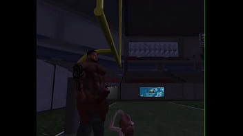 Lucky cheerleader and footballer