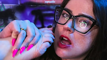 Lana's foot tease and wax play