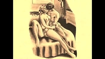 Retro erotic drawings