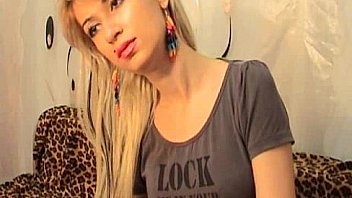 Sexy Blonde Fingering Herself On A Couch 1 Flv thumbnail