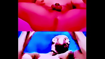 Marica gay mostrando su clitoris en jaula de castidad