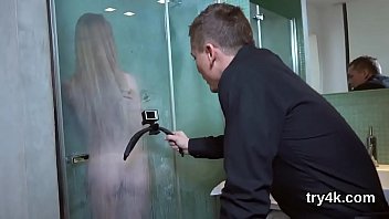 Ideal teenie blows cock in pov and gets slim pussy screwed