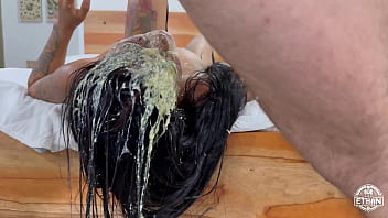 No Mercy Pukefest For Tiny Anal Slut Michy Perez Extreme Rough thumbnail