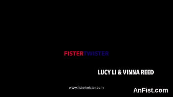 Lesbian Nympho Gets Her Shaven Snatch And Anal Fisted thumbnail