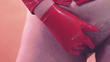 Hot milf in lace lingerie and stockings pussy play and pvc fetish arya grander