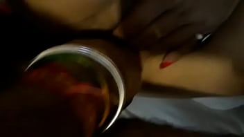 Enjying homely lady in her hubby presence