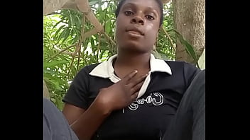 Sexybharbee playing with her self under the tree